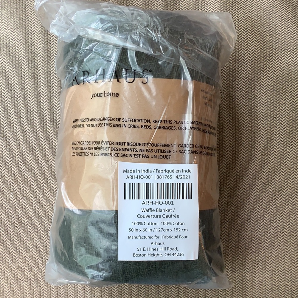 SALE Arhaus Waffle Blanket - Picture 5 of 7